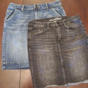 2 Jeans Skirts